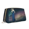 thumbnail image 2 of YFYANG Large Clutch Leather Makeup Bag, Starry Sky Fashion Cool Girl Travel Toiletries Bag, Ladies Cosmetic Storage Bag, 2 of 8