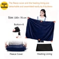 thumbnail image 3 of Maytalsory Polyester Soft And Skin-friendly Electric Blanket Warm In Style Cozy And Comfortable USB Heated Blue, 3 of 6