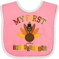 thumbnail image 3 of Inktastic My First Thanksgiving Day Turkey Boys or Girls Baby Bib, 3 of 4