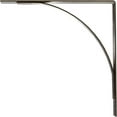 thumbnail image 4 of Ekena Millwork 3"W x 24"D x 24"H Morris Steel Bracket, Antiqued Pale Gold, 4 of 11