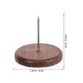 thumbnail image 4 of Topbathy Brown Wood Bill Holder with Iron Receipt Spike for Desk Organization, 4 of 5