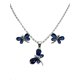 thumbnail image 1 of COLLAR DE LIBELULA AZUL DE PLATA Y ARETES, 1 of 4