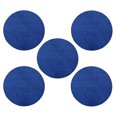 thumbnail image 1 of Furnish My Place Modern Plush Solid Neon Blue Color Rug - Pets and Kids Friendly Rug, Indoor/Outdoor Mat, Area Rugs Great for Kids, Pets, Event, Wedding, Living Room, Made in USA, 2' Round - Set of 5, 1 of 5