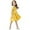 dress 166#Yellow, variant on WAYUTE Girls Dress Classic High Waist Children's Solid Color Short Sleeved School Style Sundress Casual Summer Outdoor