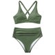 thumbnail image 4 of Gibobby Trajes de Baño para Mujer Bikini de cintura alta para mujer, bañadores sexys de dos piezas con realce, traje de baño Vintage, conjunto de Bikini (AG,CH), 4 of 5