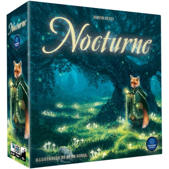 AEG: Nocturne - Set Collection & Bidding Board Game, Play As Fox Mystics, Find Mystical Items & Cast Spells, Ages 10 , 1-4 Players, 30-45 Mins
