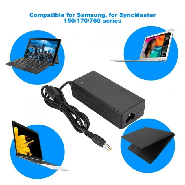 Adaptador de Potencia de CA, Fuente de Alimentacia de Alta Salida de 14V 3A-4A Fuerte 100-240V Para Syncmaster Para para