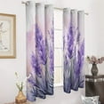 thumbnail image 3 of Lavender Flower 2 Panels 3D Printing Pattern Curtain for Bedroom Living Room Kitchen Window Decoration Home, 3 of 6