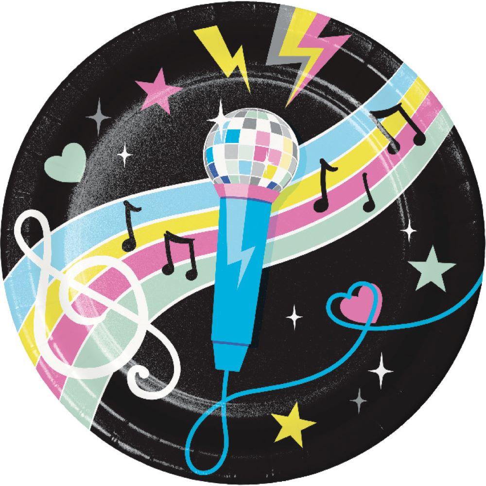 Birthday Beats Disco Party Tableware and Decor Set, Serves 8