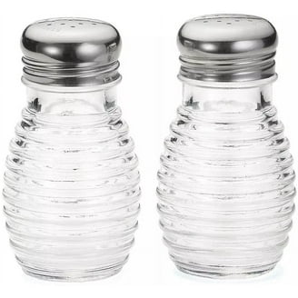 salt＆pepper shakers Retro Style Salt and Pepper Shakers with Stainless Tops