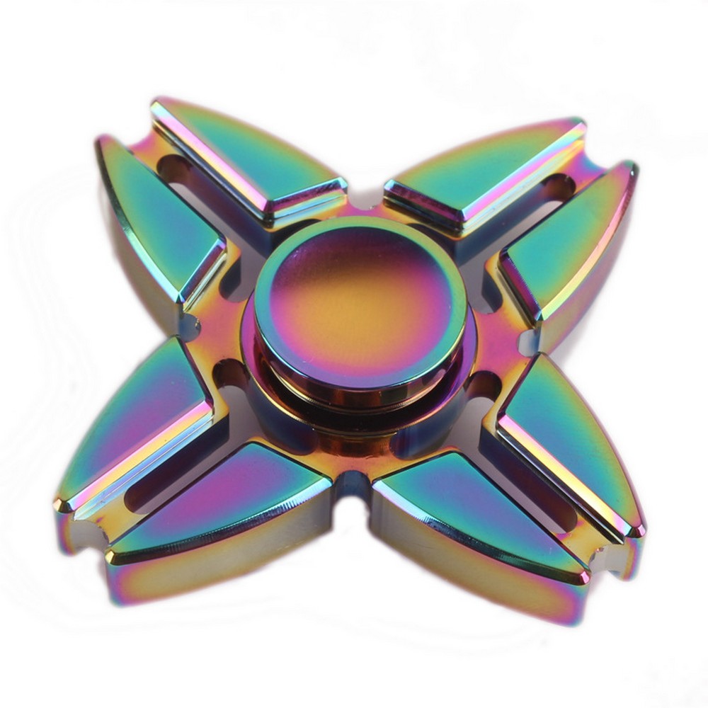 rainbow metal fidget spinner