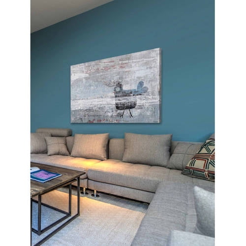 "Hazy Hen" Painting Print on Wrapped Canvas