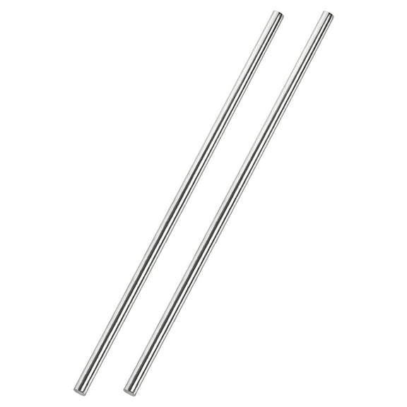 5mm x 300mm 304 Stainless Steel Solid Round Rod for DIY Craft - 2Pcs