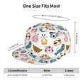 thumbnail image 4 of Kdxio Cartoon Animals Print Snapback Hat for Men Women,Adjustable Baseball Cap, 4 of 7