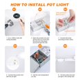 thumbnail image 4 of ULCCT Light 3CCT 4 Inch 9W 3000K 4000K 5000K Pot Lights, Dimmable 750LM LED Slim Recessed Lighting, 10 Pack, 4 of 6