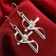 thumbnail image 1 of WILLBEST Aretes Colgantes De Plata Con La Palabra "Inmensurable De Dios" Para Mujer Y Niña., 1 of 4