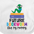 thumbnail image 4 of Inktastic Future Bookworm Like My Mommy Boys or Girls Baby Bib, 4 of 4