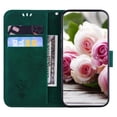 thumbnail image 2 of Case for Motorola MOTO G POWER 5G 2024 Kickstand Card Slots Flip PU Leather Cover Emboss Rose Flowers Wallet Case, 2 of 5