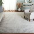 thumbnail image 2 of SAFAVIEH Ebony Colbert Plaid Area Rug, Light Grey/Ivory, 9' x 12', 2 of 10