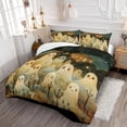 thumbnail image 3 of Funda nórdica Queen Size Kawaii Ghost Funda nórdica Happy Halloween Night Duvet, 3 of 7
