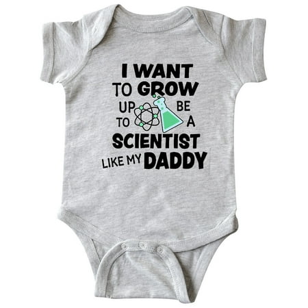 

Inktastic I Want To Grow up To Be a Scientist Like My Daddy Gift Baby Boy or Baby Girl Bodysuit