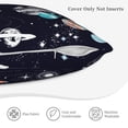 thumbnail image 5 of Bingfone Galaxy2 Linen Throw Pillow Covers Cushion Case Pocket Button Vintage Farmhouse Pillowcase-20"x20", 5 of 9
