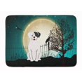 thumbnail image 1 of Carolines Treasures BB2304RUG Halloween Scary White Boxer Cooper Machine Washable Memory Foam Mat, 1 of 4