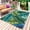 Green, variant on Summer Tropical Leaves Outdoor Rug 3x5 Ft - Reversible Patio Rug Outdoor Camping Rugs, Blue Green Botanical Leaf Plants Indoor Outdoor Area Rugs, Non-Slip Outdoor Carpet Runner for Deck/Porch