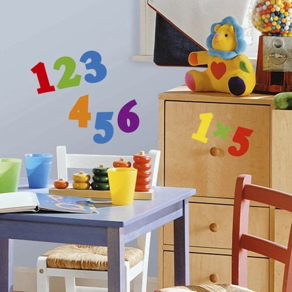 Wallhogs Primary Numbers Wall Decal