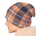 thumbnail image 7 of DouZhe Beanie Hats for Men and Women, Retro African Style Plaid Patterns Adult Unisex Knit Hat Winter Warm Skull Cap, 7 of 7