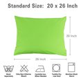 thumbnail image 3 of Unique Bargains Pillowcases 2-Piece Egyptian Cotton Pillow Cover Green Standard, 3 of 5