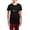 With Red Plaid Pant, variant on CafePress - Half Of Naughty And Nice Set Pajamas - Women's Short Sleeve Print T-Shirt and Pants Dark Cotton Pajama Set
