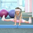 thumbnail image 3 of Spaco 9FT Folding Gymnastics Balance Beam, Pine Wood Frame, Portable, Anti-Slip Base, Gym Training, Multicolor, 3 of 7