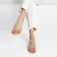 thumbnail image 4 of Sandalia DREAM PAIRS Talla 5.5 Dorada Brillante con Tirantes Elásticos, 4 of 7