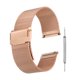 thumbnail image 1 of Correas de reloj de malla para hombres y mujeres, correa de reloj de acero inoxidable de liberación rápida con herramientas (24 mm, rojo rosa), 1 of 7
