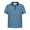 thumbnail image 4 of JAJAHO Mens Striped Polo Shirts Quick Dry Summer Short Sleeve Lightweight Performance Polos For Men Outdoor Golf Wear Versatile Tops, 4 of 4
