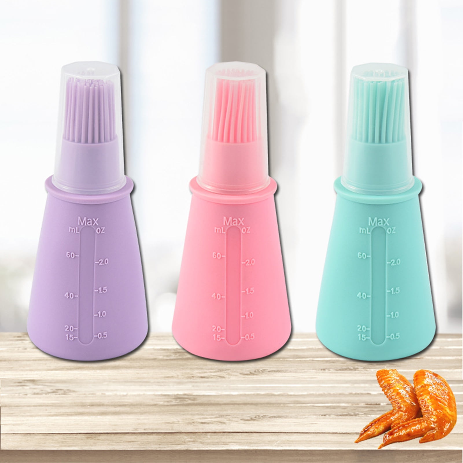 Cheer.US BBQ/Pastry Basting Brushes,Silicone Cooking Grill Barbecue