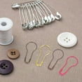 thumbnail image 4 of Minkissy 300Pcs Assorted Color Metal Gourd Pins Iron Safety Pins for Sewing Knitting and Decorative Use, 4 of 7
