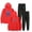 red, variant on Jey Uso Yeet Casual Hoodie Set Pocket Drawstring Hoodie Men's/Women's Sports Strap Pants