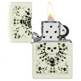 thumbnail image 3 of Zippo Glowing Skull Design Glow in the Dark Pocket Lighter, 3 of 6