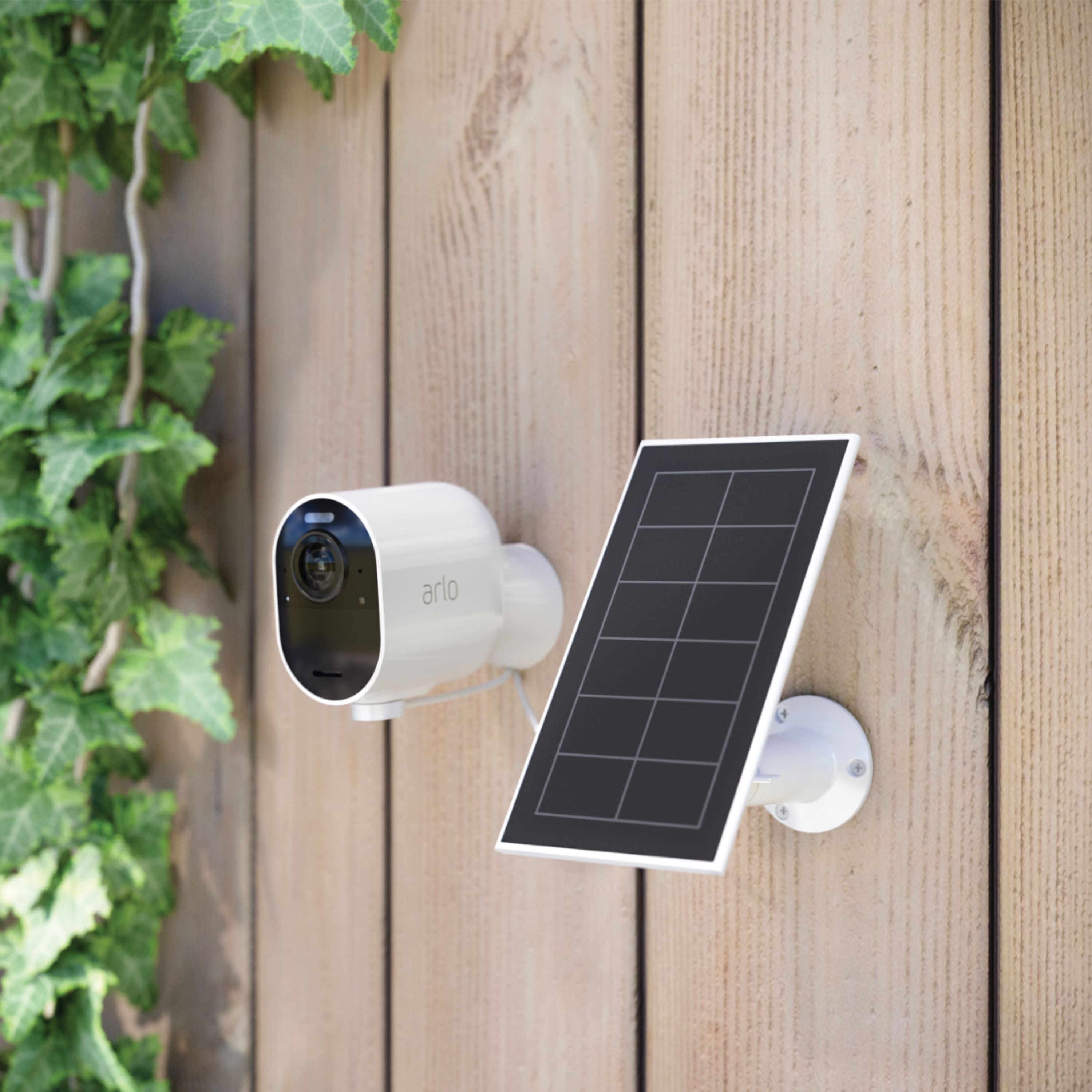 arlo pro solar panel white