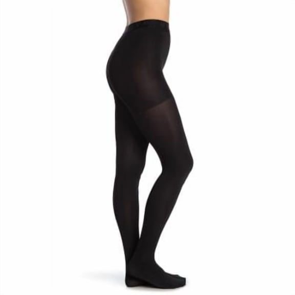 DKNY Tights Collants Comfort Luxe Control Top, Small/ Petite, Black, 2 PAIR