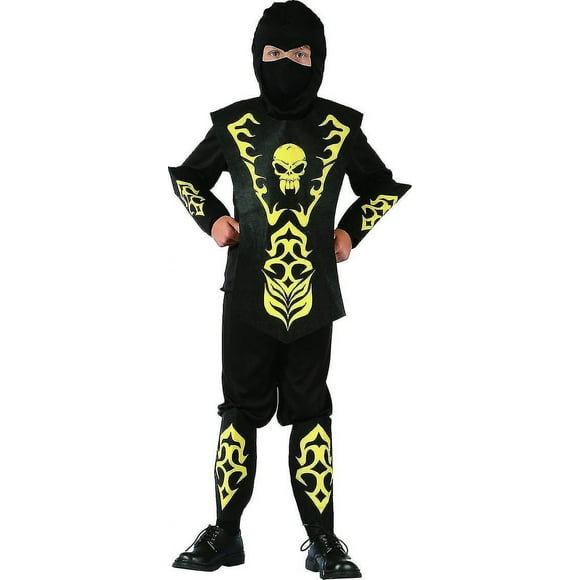 Yellow ninja boy disguise