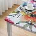 thumbnail image 5 of BANET Square Tablecloth Spring Table Cloth Small Floral Cloth Tablecloths Indoor Outdoor Washable Wrinkle Free Stain Resistant Waterproof Fabric Table Cover for Square Tables Kitchen Dining Room white, 5 of 8