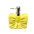 thumbnail image 4 of Kuntesetty Bow Hand Soap Dispenser Cute Ceramic Soap Bottle for Lotion Shampoo Bathroom Yellow, 4 of 8