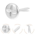 thumbnail image 2 of 100pcs Two Legged Brad Fasteners Nail Paper Fastener for Scrapbook, 2 of 8