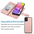 thumbnail image 3 of 6.5" Galaxy A03S 5G Wallet Case, Samsung Galaxy A03S 5G 2021 PU Leather Case, Njjex Luxury PU Leather 9 Card Slots Holder Carrying Folio Flip Cover Kickstand & Hand Strap, 3 of 5