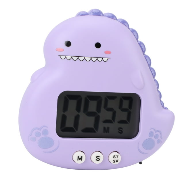 Temporizador Digital Magnético De Cuenta Regresiva Con Diseño De Dinosaurio Para Niños, Con Pantalla LCD Grande Y Alarma Fuerte Para Aulas, Estudios En Casa Y Cocina.