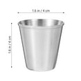 thumbnail image 6 of Arborister 12pcs Stainless Steel Shot Cups Glass Drinking Vessels Cups Glass Cups Sauce Condiment Cups Dip Bowls Drinking Tumbler Unbreakable Metal Shooters Drinking Glasses ( 30ml ), 6 of 10