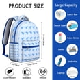 thumbnail image 6 of Elephant and Ocean Theme Backpack - Waterproof School Bag for College, Comfortable Shoulder Straps, Cute Print Gift, 6 of 6